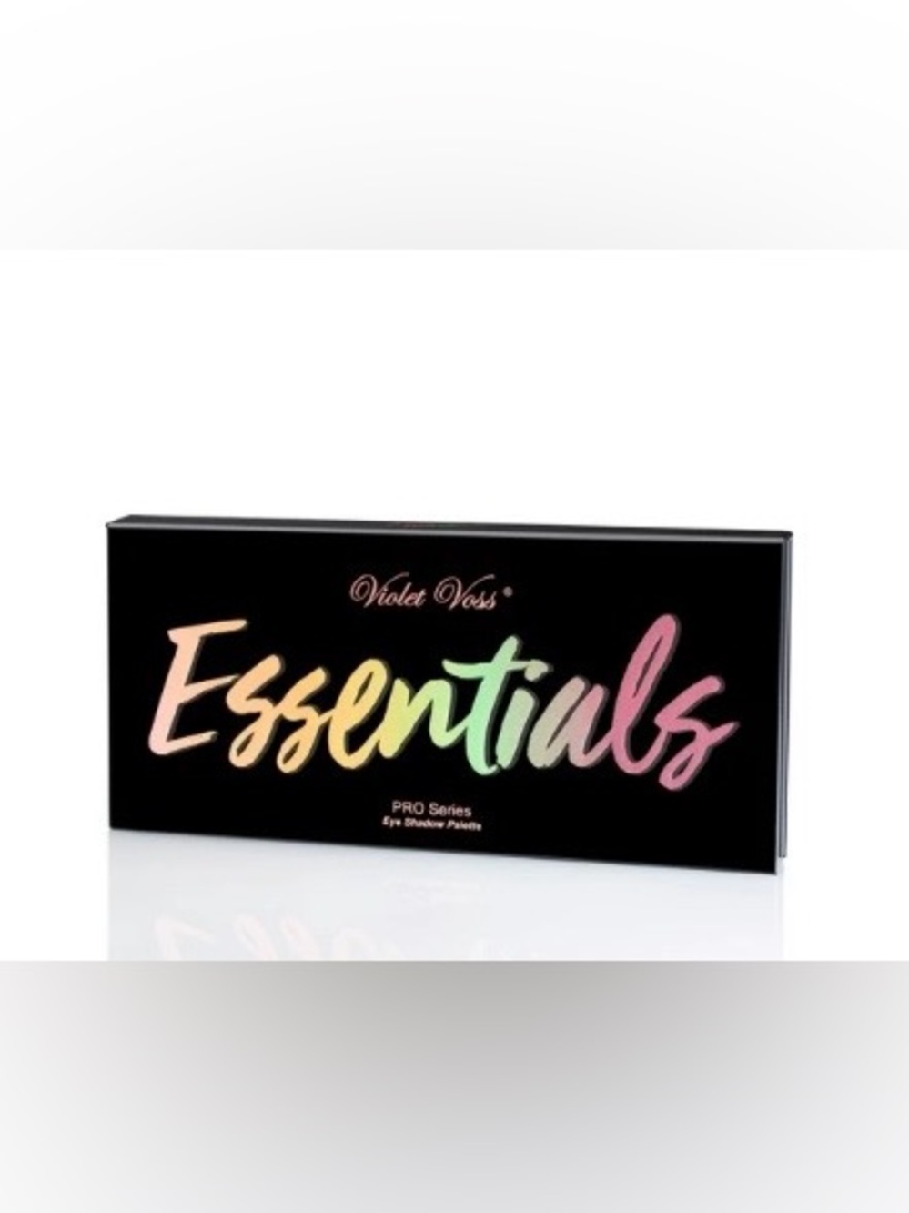 Violet Voss Essentials Pro Series Eyeshadow Palette - Black with Multicolor Logo